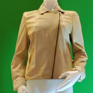 NWT CNC Costume  National leather yellow jacket
